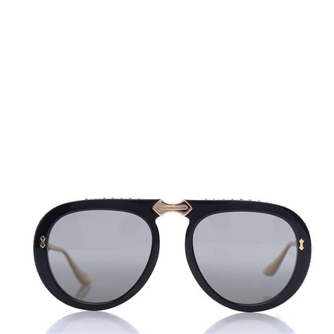 gucci avaitor sunglasses|gucci foldable aviator sunglasses.